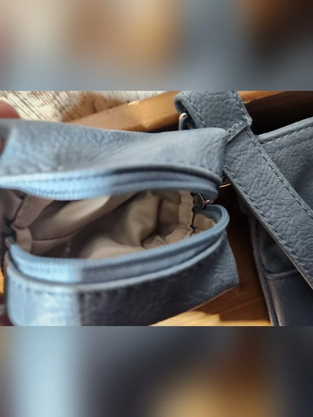 Thirty-one Slate Blue Embossed Letter 